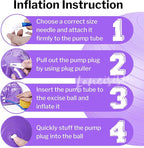 Cardio Drumming Equipment Set - 26" Exercise Ball with Pump and Weighted Cardio Drumming Sticks with Grips - Fitness Yoga Ball Drumsticks Workout for Balance, Rhythm, Aerobic Moves, Dance, Gymnastics