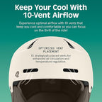 Retrospec Comstock Ski Helmet - Snowboard Helmet for Adults & Youth - Adjustable Fit Snow Helmet with Protective Shell and Breathable Vents for Men, Women, Boys & Girls