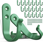 20PCS Heavy Duty Metal Wall Hooks, Coat Hooks for Hanging - with 40 Screws for Coats Towels Backpacks - Mint Green