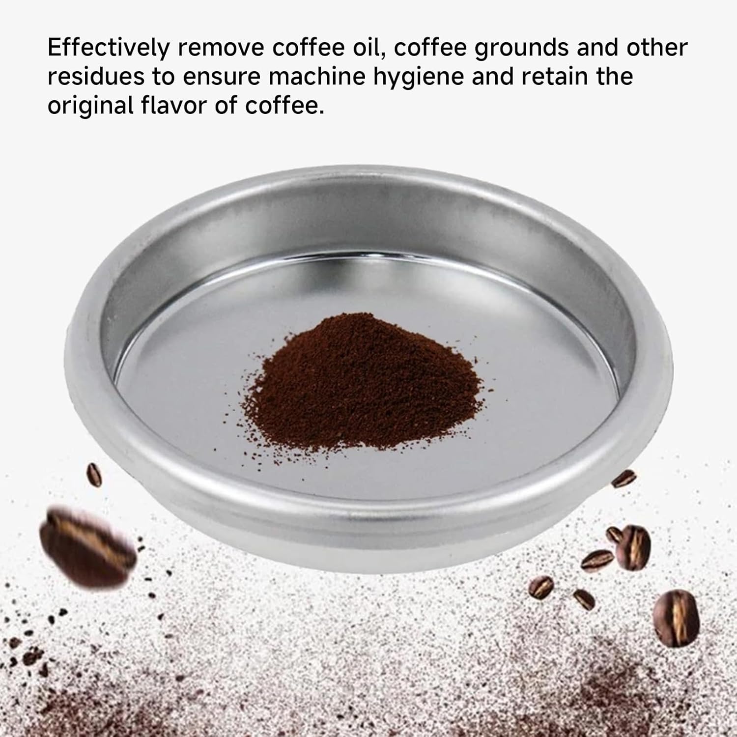 Backflush Inser, 54 mm Blind Filter, 304 Stainless Steel 54mm Backflush Insert, 2.13in Back Flush Blind Filter Basket, Backflush Filter Espresso for Espresso Machines, 1Pcs