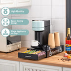 Rice rat Nespresso Pod Holder Pod Drawer Cabinet Pod Storage Rack For Counter,10.6'' Wide by 16.5'' Deep by 3.5'' High (30 Pods)
