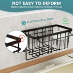 StorageRight 4-in-1 Sponge Holder for Kitchen Sink, Kitchen Organizers and Storage with Adhesive Hook & Suction Cups, Rustproof Sink Caddy for Kitchen Decor, Kitchen Sink Organizer - Black