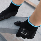 Kebada 60 Pairs Work Gloves Bulk Pack, Mens Work Gloves with Grip, PU Dipped Gloves for Warehouse, Construction, Gardening and Mechanics, Black, Small