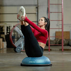 BOSU NexGen 25IN Home Fitness Exercise Gym Strength Flexibility Balance Trainer with Rubberized Non Skid Surface and Hand Air Pump