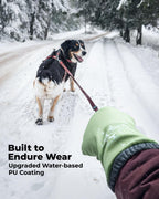 Waterproof Winter Gloves with Grip, Balaena Freezer Gloves for Light Duty Work & Outdoor Adventure, Hiking, Farming, Washing, Ice Fishing, Green, X-Large