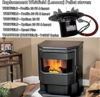 7-inch Silicone Gasket Replacement Whitfield Pellet Stove Profile 20/30 Combustion Exhaust Blower Motor Fit Part 61050041/12050011（2 Pack）