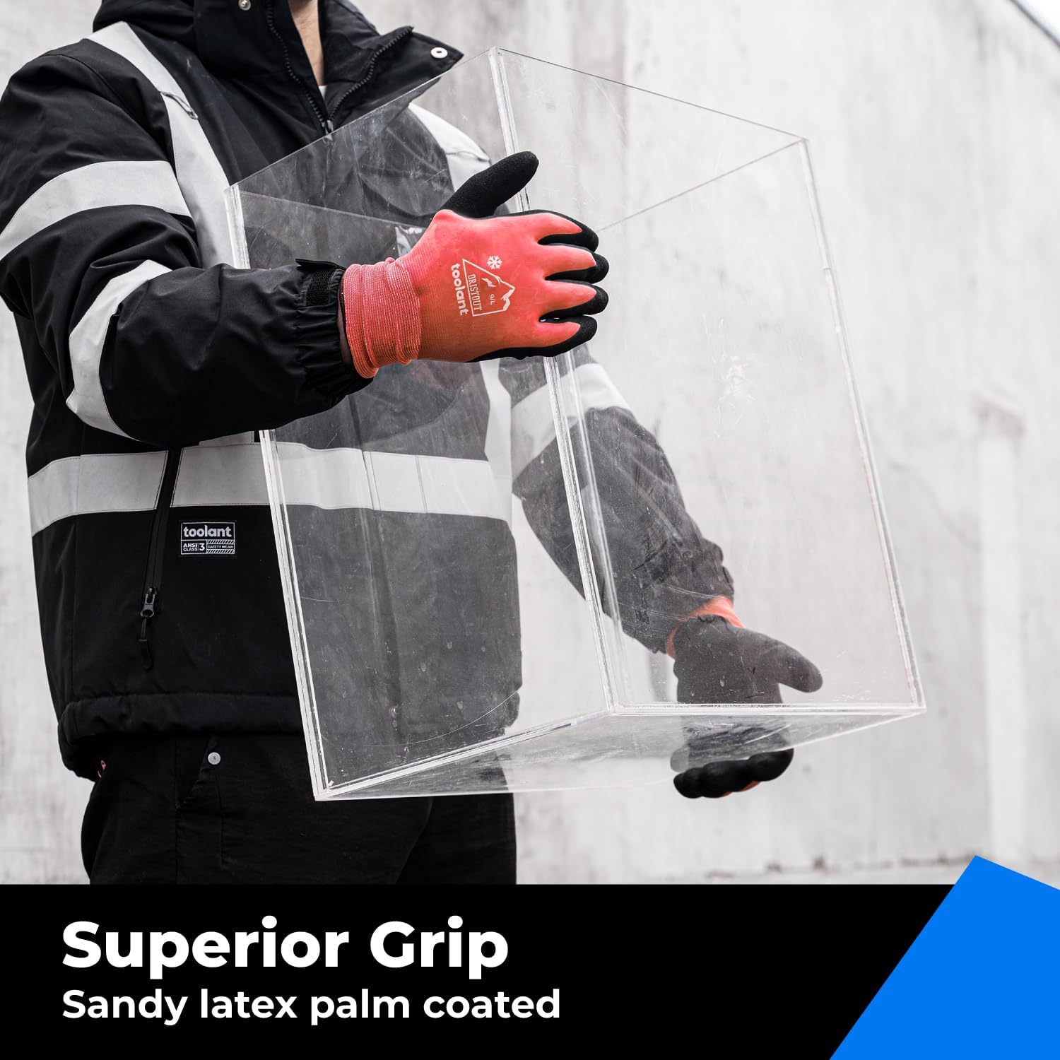 Waterproof Winter Work Gloves for Men and Women, Touchscreen, Freezer Gloves, Thermal Insulated, for Cold Weather