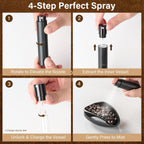 KitchenTour Precision Coffee Kit - Ceramic Dosing Cup & 8ml Anti-Static Sprayer - 2-in-1 Barista Set for Espresso/Cold Brew