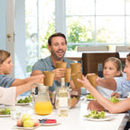 180 Pack 8 oz Paper Cups, Brown Kraft Disposable Paper Coffee Cups, Unbleached Paper Cups for Hot/Cold Beverage Party, Picnic, Travel, and Events.