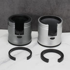 Espresso Tamping Station, Coffee Portafilter Holder, Aluminum Alloy Stand Fit for Most 51mm, 53mm, 54mm and 58mm Portafilter (Round,Silver)