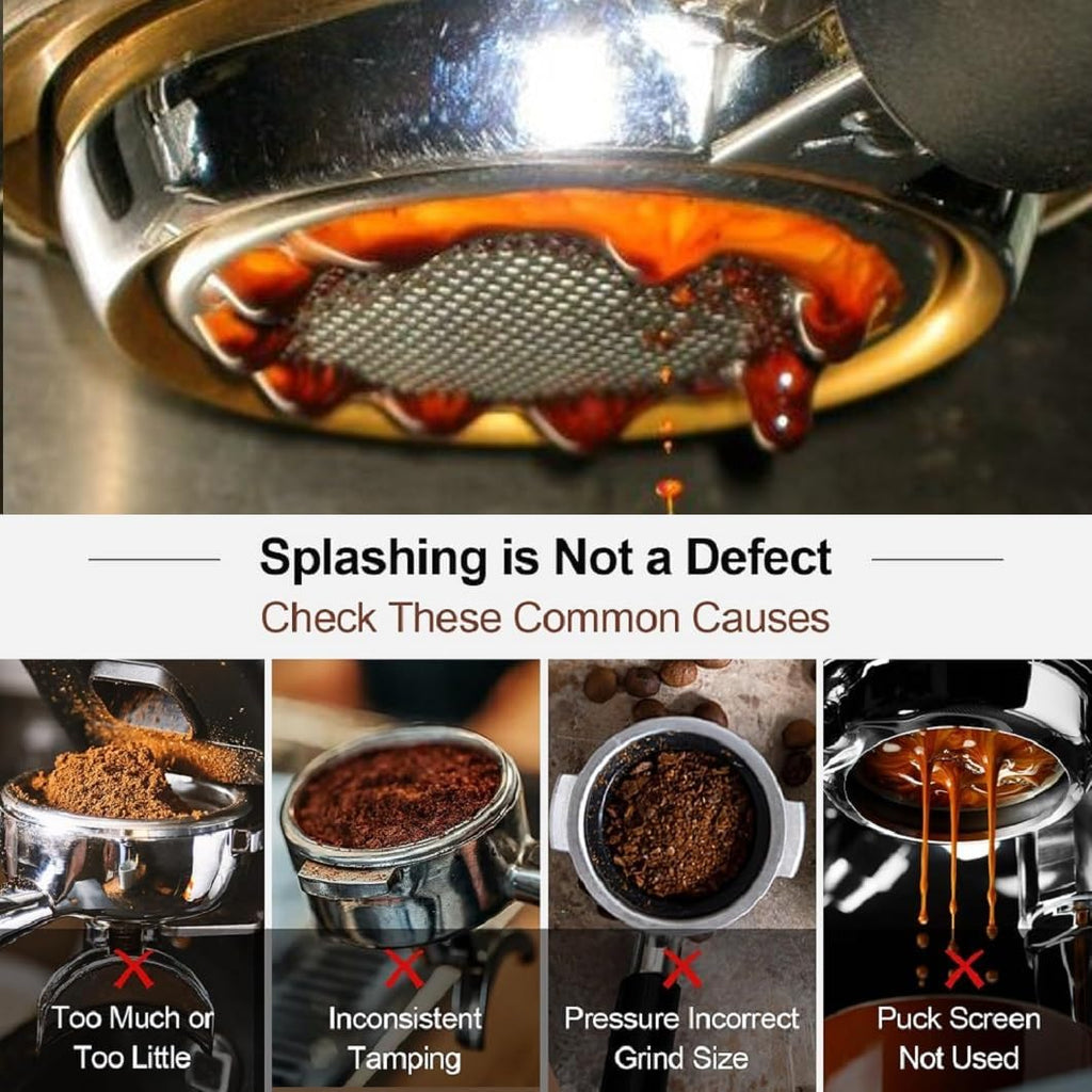 54mm Bottomless Portafilter Compatible for Breville Barista Express, Pro, Touch, Bambino, Infuser, Duo Temp and Impress | Solid Wooden Handle