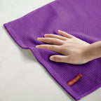 Artoid Mode 100% Cotton Purple Waffle Weave Kitchen Dish Cloths, 12x12 Inch Ultra Soft Absorbent Quick Drying Kitchen Dish Towels Set of 6