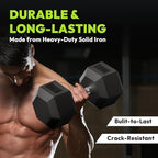 Hex Dumbbell Set, 30-480 lb Set Rubber Encased Exercise & Fitness Dumbbells, Weights Dumbbells Set, Hand Weight for Strength Training