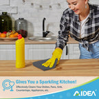 AIDEA Microfiber Cleaning Cloth Grey 8PK, Microfiber Towels for Cars, Premium Car Cloths, Dusting Cloth Lint Free Cleaning Rags for SUVs, House, Kitchen, Window, Workshops,11.5×11.5"