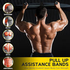Pull Up Assistance Bands, Adjustable Heavy Duty Resistance Band for Pull Up, 3 Pull Up Bands, Comfortable Fabric Feet/Knee Rest, Assistance Bands for Pull-Up, Home Fitness, Body Stretching