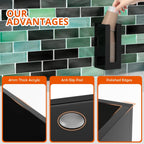 Richboom Acrylic Coffee Cup and Lid Storage Organizer Holder, 1 Compartment, Black