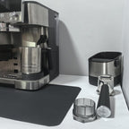 Espresso Coffee Mat for Ninja Luxe Cafe Accessories Breville Espresso Machine Accessories, 12x19 Inch Coffee Bar Mat for Countertop for Ninja Coffee Maker, Black