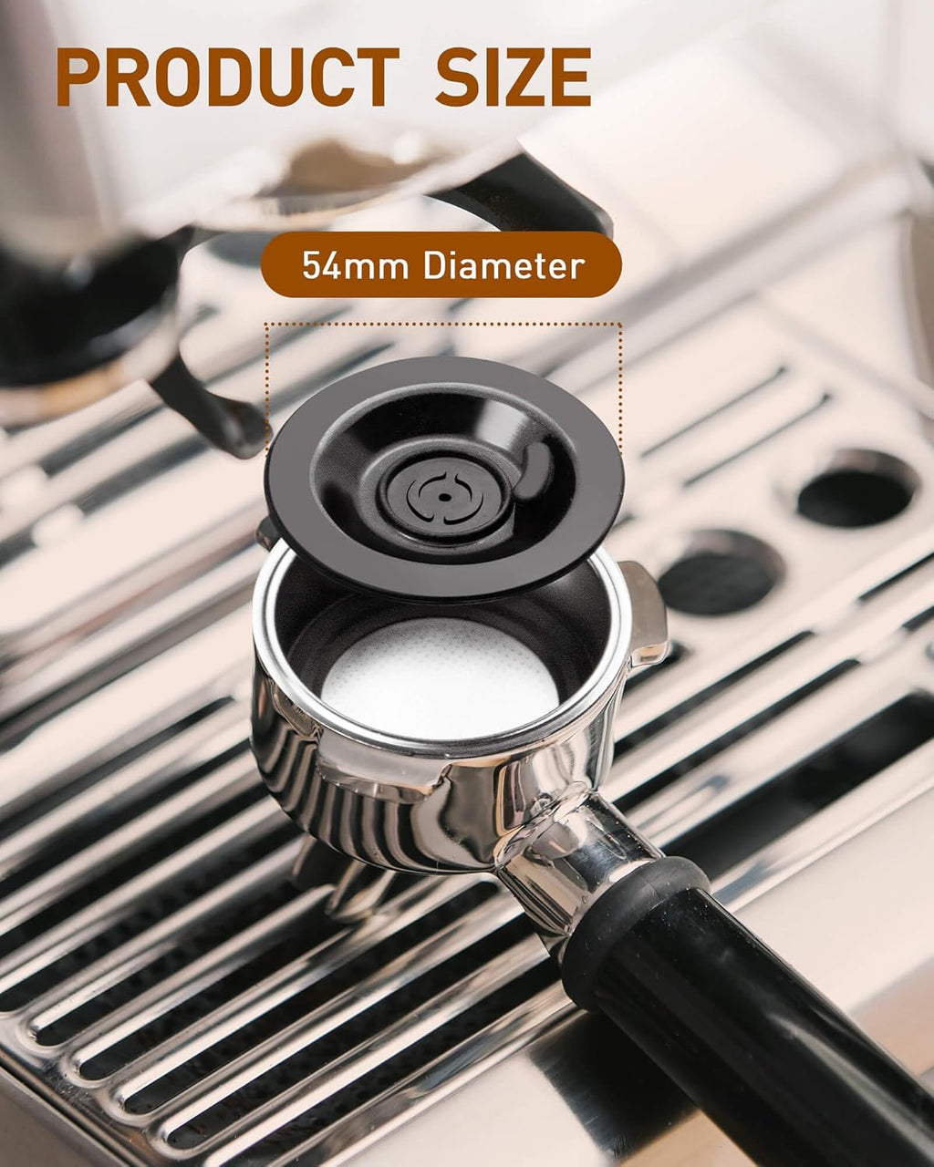 SONGTIY 2PCS Espresso Cleaning Disc, 54mm Silicon Backflush Disc for Select Breville Espresso Machines, Breville Accessories Compatible with BES810BSS, BES840XL, BES878BSS, BES880, BES870XL