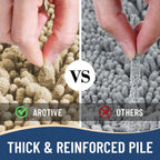 Arotive Luxury Chenille Bathroom Rug Mat, Extra Soft Thick Absorbent Shaggy Bath Rugs, Non-Slip Machine Wash Dry, Plush Bath Mats for Bathroom, Shower and Tub, 36x24, Beige