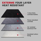 ARCCAPTAIN Welding Gloves 932℉ Heat/Fire Resistant 16 inches Gloves for Stick, Mig, Forge, BBQ, Grill, Fireplace, Baking, Stove Working Protection