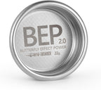 MHW-3BOMBER 58mm Espresso Filter Basket, 22g Double-layer Stainless Steel High Precision Extraction Portafilter Basket Filter Fits Most 58mm Portafilter/Tamper, Ridged, FB5630-OS