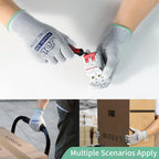 JDL ESD Work Gloves, Anti-Static Gloves for PC Building, Computer Installation & Repair, High Resistance Carbon Fiber Gloves, 6 pairs, Small