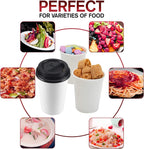 Smygoods White Disposable Paper Coffee Cups with Lids (12 OZ, 100 Count) For Hot Beverages, Tea, Espresso, Cocoa - To Go Drink Containers, Café & Office