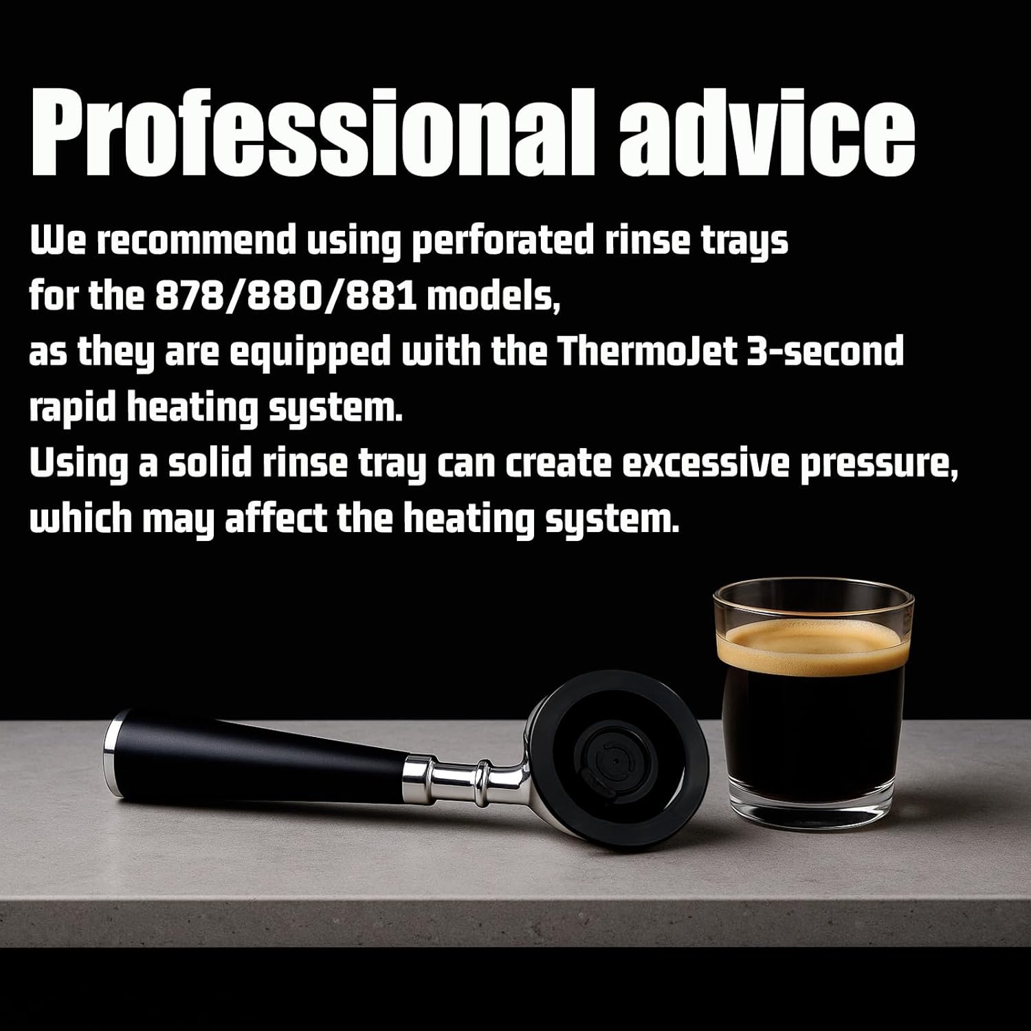 58mm Cleaning Disc Replacement for Breville Barista Express Compatible with BES980XL/BES985XL/BES900/BES990/BES920XL Espresso Machines Backflush Cleaning Accessories(58mm Matte Black (No Holes))