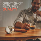 Bottomless Portafilter 54mm Fits Breville Machines 18-20g Precision Basket with 950 Laser-Cut Holes for High Extraction