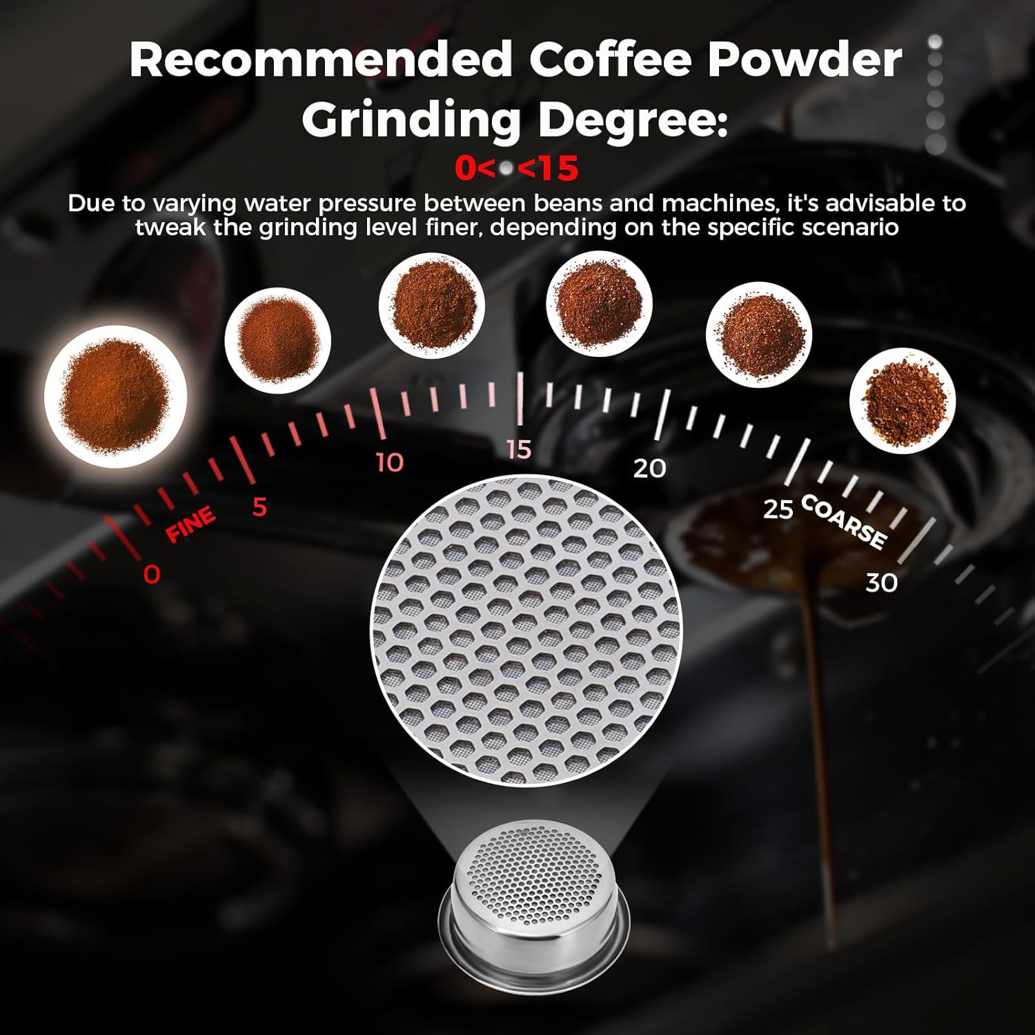 IKAPE 58MM Bottomless Naked Portafilter Black, Compatible with E61, Flair 58, ECM, Rocket, Sanremo, Synesso, Slayer, VBM Coffee Machines (Included 20g Capacity Filter Basket)