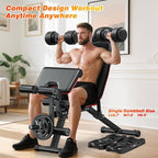 XDDIAS Adjustable Dumbbell Set of 2, 25/55/80LB Dumbbell Set-1Sec Adjustable Weights-5/10 in 1 Free Weights Dumbbells Set with Effortless Tray/No-Slip Handle-Compact Size for Women/Men at Home Gym