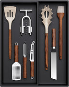 Lifewit Utensil Drawer Organizer, Expandable Cooking Silverware Tray for Kitchen Drawer, Adjustable Cutlery Flatware Holder, Plastic Spatula Tools and Gadgets Storage Divider, 2 Compartments, Black