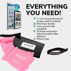 7Ft Long Resistance Bands for Stretching - Resistance Bands Set with Door Anchor - Exercise Bands Including Carry Pouch, E-Book & App - Latex-Free Workout Bands