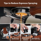 54mm Bottomless Portafilter - Breville Compatible Naked Portafilter, Rosewood Handle & 18-20g Filter Basket & Puck Screen Included, Fits Barista Express, Pro, Touch, Bambino Plus, Infuser