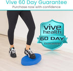 Vive Oval Balance Pad - Wobble Cushion For Physical Therapy And Rehabilitation Equipment - Soft Stability Trainer Foam For Workouts, Yoga, Core Strength And Pilates - Device For Women, Men And Kids