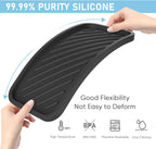 EG-SIPRO Kitchen Sink Organizer Tray,Sponge Holder for Kitchen Sink Bathroom Counter Tray Sponge Caddy Silicone Soap Holder for Soap dispenser, Bottle, Dishwashing Accessories(2-pack)