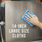 TASKI Diversey D7524116 MyMicro Commercial Microfiber Cleaning Cloth, Reusable & Lint Free - Large 14 Inch x 14 Inch, Blue, (Pack of 20)