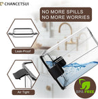 CHANCETSUI Small Airtight Food Storage Containers with Lids: Kitchen Pantry Organization for Dry Baking Ingredients BPA Free Clear Plastic 4-Piece Canister Set, 1.1 qt /1 L