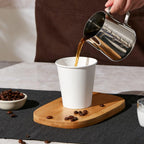 JOLLY PARTY 300 Pack 10 oz Disposable Paper Coffee Cup, Hot/Cold Beverage Drinking Cups for Water, White Paper Hot Coffee Cups