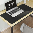 Black Plastic Table Cover Protector, 36" x 60" Waterproof Easy Flat PVC Desk Pad Mat, 1.5mm Thick Rectangle Vinyl Table Top Protector for Dining Room Table, Office, Dresser