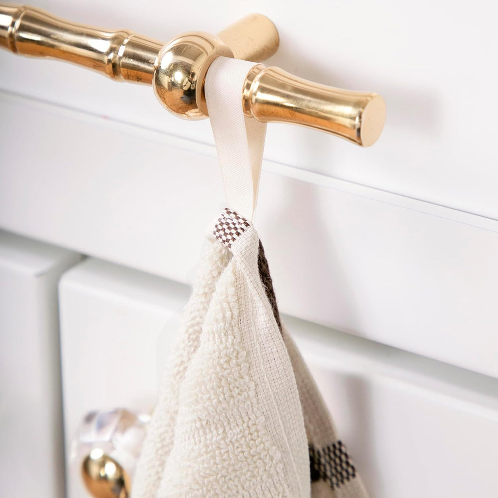 All-Clad Checked Kitchen Towel: Highly Absorbent, Super Soft Long Lasting - 100% Cotton, 17"x30" Tea Towel for Cleaning & Drying Dishes, Pans, Glassware, or Countertops, (1-Pack), Almond