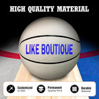 HAMMET Personalized Basketball – Customized Basketball with Your Name or Text – Multiple Colors, Fonts & Designs Available – Durable for Indoor and Outdoor - Ideal Gift for Son, Daughter, Boy or Girl