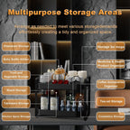 2-Tier Cup Drying Rack & Coffee Bar Accessories with Drying Tray, Coffe Mug Holder Rack for Countertop - Baby Bottle Organizer, Sippy Cup Storage, Tea holder & Glass Cup Organizer