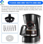 2 Pack Coffee Maker Brew Basket Stop Valve Kit 112435-000-000 185774-000-000 Compatible with Hamilton Beach Coffee Makers 990117900 990237500