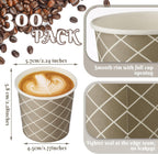 Rtteri 300 Pcs Count 3 oz Disposable Coffee Cups Disposable Espresso Cups Small Paper Cups 3 oz Cups for Coffee Tea Cocoa Juice Mini Paper Cups for Cafes Offices and Home