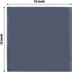 Artoid Mode 100% Cotton Navy Blue Light Dark Grey Waffle Weave Kitchen Dish Cloths, 12x12 Inch Ultra Soft Absorbent Quick Drying Kitchen Dish Towels Set of 6, Multicolor