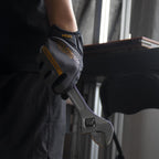 HANDLANDY Mens Work Gloves Touch screen, Utility Mechanic Gloves, Flexible Breathable Fit- Padded Knuckles & Palm