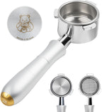 MEION 54mm Bottomless Portafilter Compatible with Breville Barista Express Machines, Sage, Barista Pro, BES870XL, BES878, BES880, Espresso Portafilter with 18g Filter Basket & Puck Screen