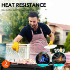 Vgo... 3-Pairs Unlined Cowhide Split Leather Work and Driver Gloves, for Heavy Duty, Truck Driving, Warehouse, Gardening, Farm (Size XL, Gold, CB9501)