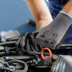 KAYGO Safety Work Gloves PU Coated, 60 Pairs KG11PB, Seamless Knit Glove with Polyurethane Coated Smooth Grip on Palm & Fingers, for Men and Women (X-Large, Gray)